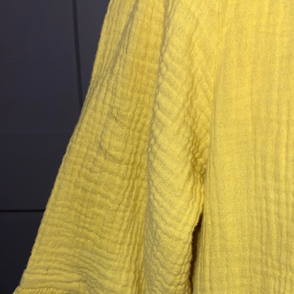 Scoop Boho Embroidered Chartreuse Yellow Dress - Picture 15 of 15